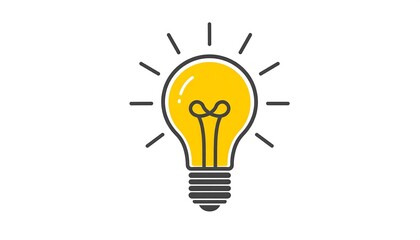 Simple lightbulb graphic