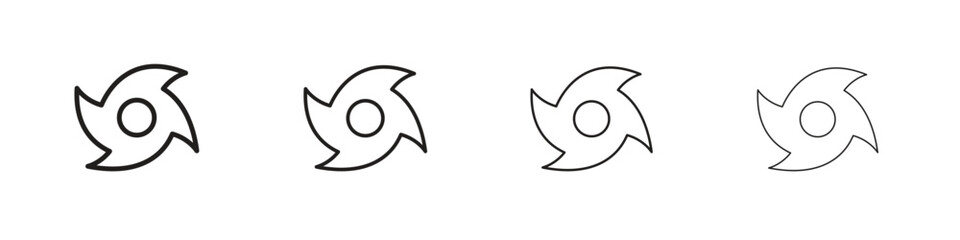 Hurricane icon collection. Line vector sign, symbol for web and mobile