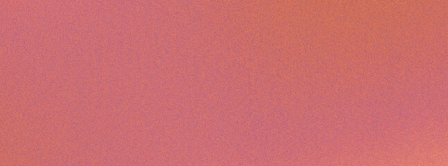 Textured gradient in muted orange pink and brown tones with a grainy vintage effect. Classic, artistic overlay for backgrounds, creative projects, and retro-styled branding. Long banner.