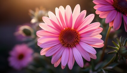 Obraz premium A Blooming Vibrant Pink Flower Can Be Found In The Natural Environment