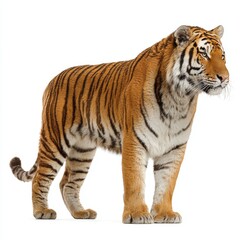 Obraz premium Majestic Tiger in a Focused Pose