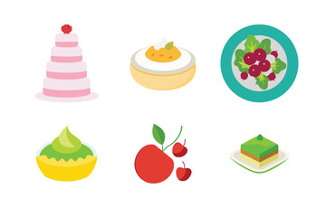 Delicious desserts and sweet treats collection