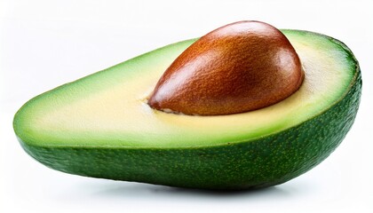 Fresh Avocado Isolated On White