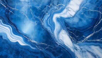 Elegant Blue Marble Texture With Intricate White Veining