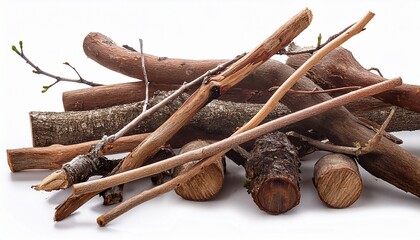 Sticks And Twigs Isolated