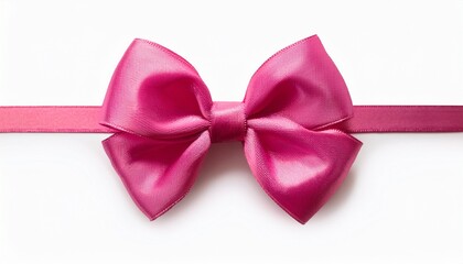 Beautiful Pink Bow Isolated On White Background Insulation