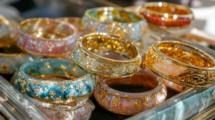 gold and silver rings