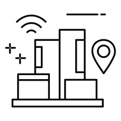 Augmented Reality Icon Showing Immersive Virtual Experience and Interactive Digital Devices