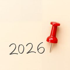 Casual Note Announcing The Year 2026
