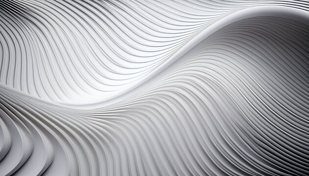 Abstract Wavy White Background