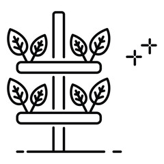 Future Farming Icon Depicting Smart Sustainable Agriculture with Robotics and Innovative Food Production