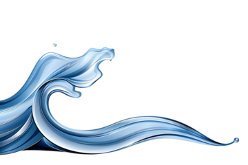 Dynamic wave splash creating refreshing motion with fluid energy and vibrant blue tones perfect for summer and health campaigns