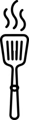 Spatula Silhouette Kitchen Utensil for Cooking and Culinary Use