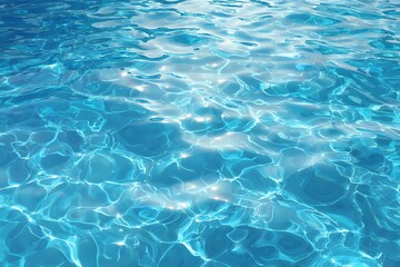 Obraz premium Top View Blue Water Surface Texture