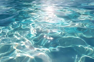 Obraz premium Top View Blue Water Surface Texture