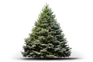 Fototapeta premium Christmas tree christmas plant white.
