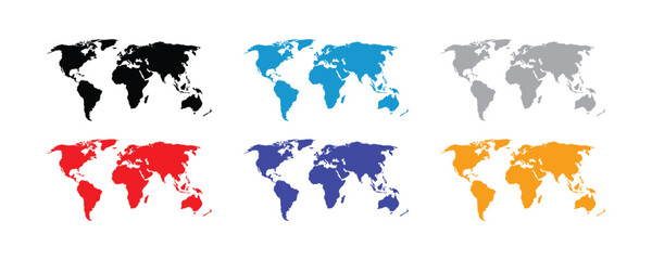 World map vector illustration. earth symbol. geography vector