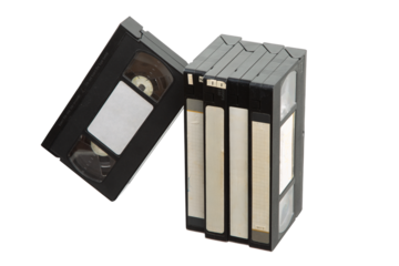 Old school VHS tapes