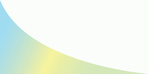 abstract green background with waves. The blank blue and green abstract background features a flowing wave vector design with a curved paper sheet texture.