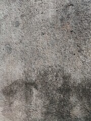 the background and texture of the wall are rough and unpainted