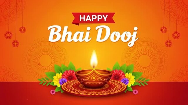 happy bhai dooj celebration illustration