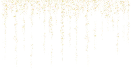 Underwater fizzing air bubbles., cold orange juice.