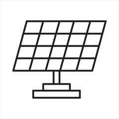 Solar Panel Icon Design Elements Illustration