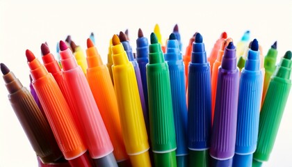 Bunch Of Colorful Felt Pen Markers