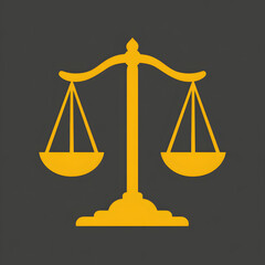 Golden Scales of Justice Icon