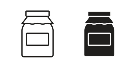 Jam icon. flat and stroke style Collection. simple symbol