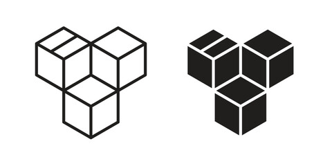 Inventory icon. flat and stroke style Collection. simple symbol