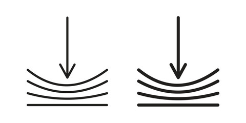 Compress icon. flat and stroke style Collection. simple symbol