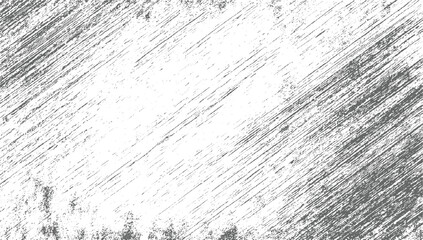 Grunge grain scratched texture white distressed. Subtle grain texture overlay. Grunge black and White Texture. Abstract monochrome vector design on transparent background.