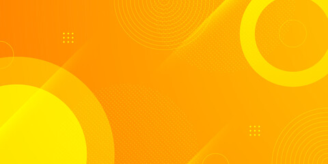 Abstract colorful orange geometric abstract background. Simple circle pattern with lines pattern design.