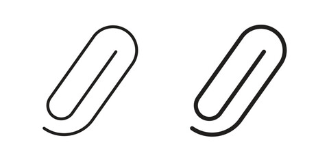 Clip icon. flat and stroke style Collection. simple symbol