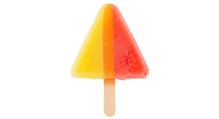 Colorful fruit popsicle PNG isolated on transparent background, refreshing summer treat for kids and adults