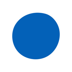 A single, solid indigo watercolor dot with clean edges; versatile
for any accent.