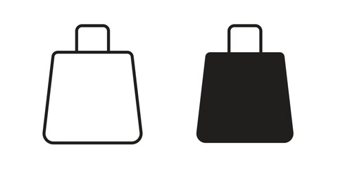 Bags Shopping icon. flat and stroke style Collection. simple symbol