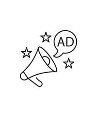 marketing icon, vector best line icon.