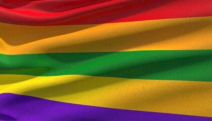 rainbow flag closeup