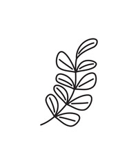 leaf icon, vector best line icon.