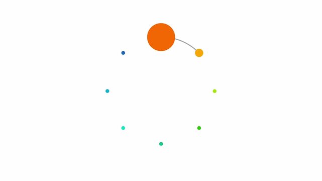 animated video of 3 and 8 steps  business infographics multicolor  rectangle and circle shape  for workflow, presentation, 4k animation