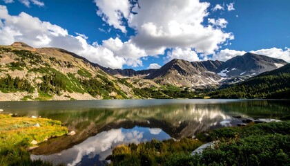 Mountain lake reflecting a vibrant sky (6)