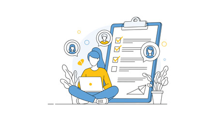 Visualizing the process of data organization and task management for efficient project completion.