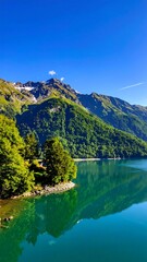 Mountain lake scenery