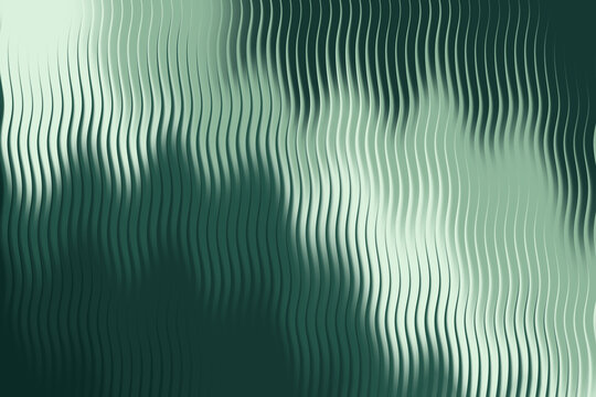 Abstract green background with wavy lines and blurred gradient effect