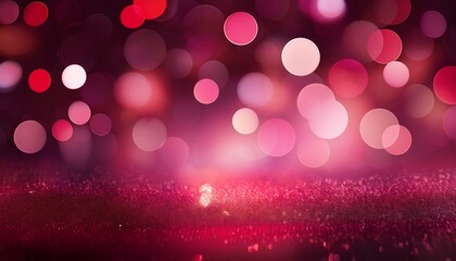 Red And Pink Soft Defocused Holidays Lights Background