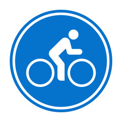 Bike lane sign, bike area icon, bicycle zone symbol.