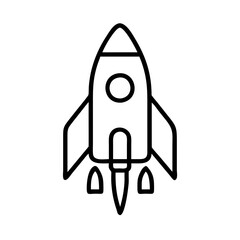Vector art of rocket launching with smoke perfect for startup, success, and ambition themes
