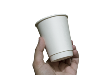 Handheld Paper Cup Mockup, Coffee Cup PSD Template, Realistic Disposable Cup Mockup for Branding, Café, Coffee Shop, Beverage, Packaging, Presentation, Marketing, Editable Design